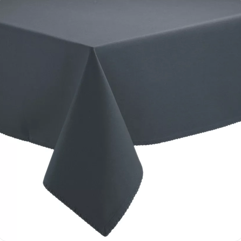 Nappe en coton recyclé anti-tâches Ombre brodée et personnalisée - Atelier deux points