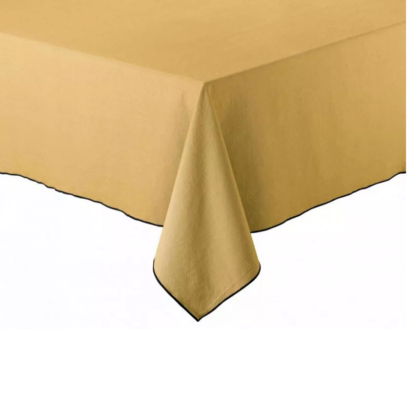 Nappe en coton recyclé Badiane brodée et personnalisée - Atelier deux points