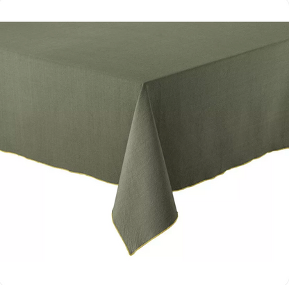 Nappe en coton recyclé Forêt brodée et personnalisée - Atelier deux points