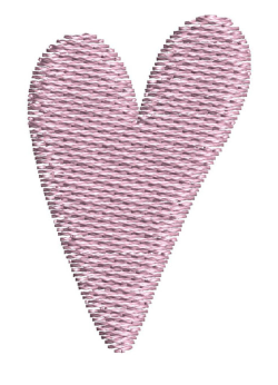 Broche brodée motif Puzzle coeur trop chou - Atelier deux points